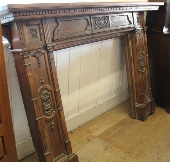 Large rosewood fire surround